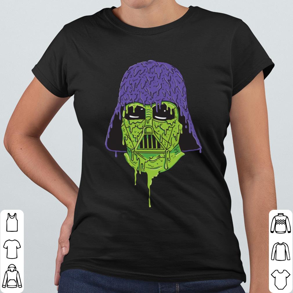 Hot Star Wars Darth Vader Helmet Dripping Paint Grime shirt