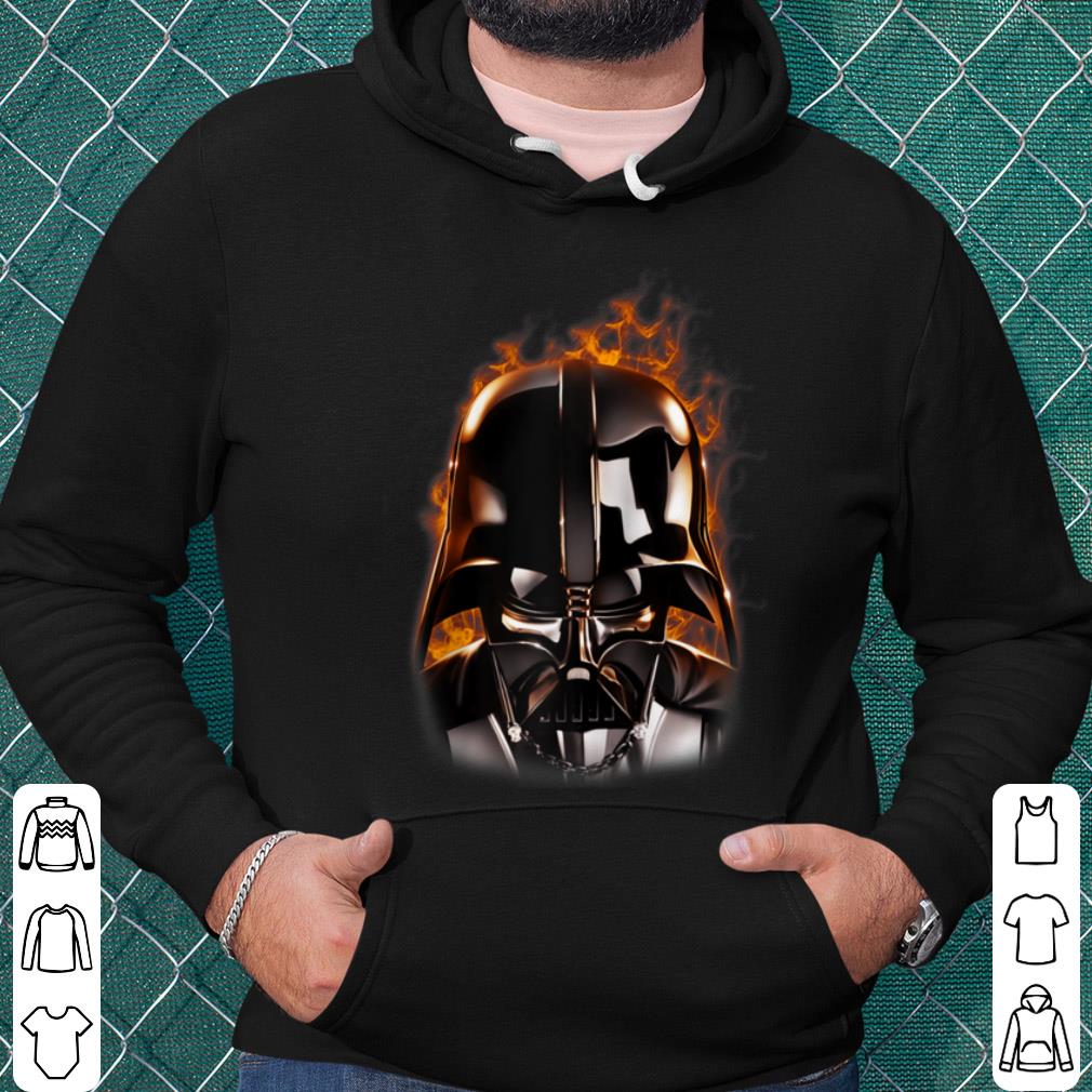 Official Star Wars Darth Vader Flame Portrait Raglan Baseball shirt