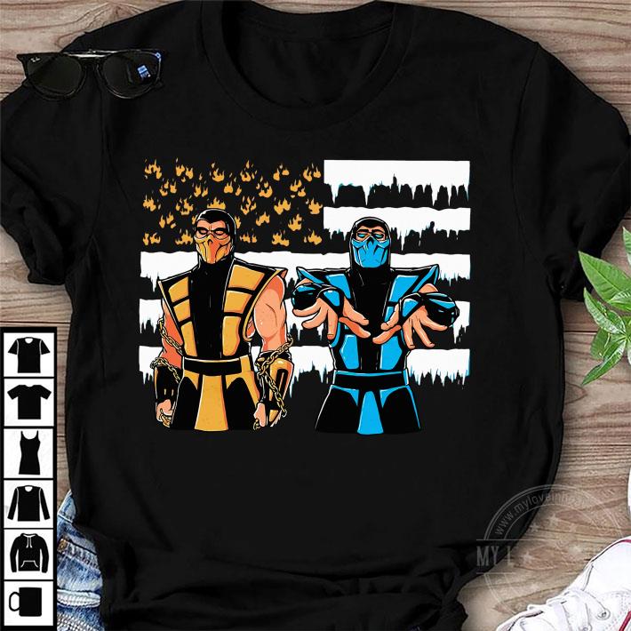 Official Mortal Kombat American Flag shirt 9
