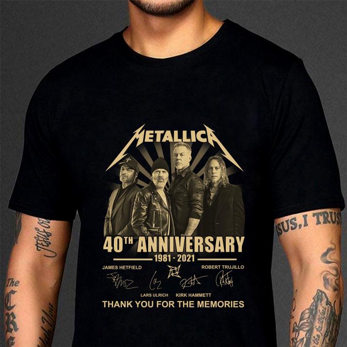 Original Metallica 40th anniversary 1981-2021 thanks you for the memories shirt 3 Original Metallica 40th anniversary 1981-2021 thanks you for the memories shirt 3