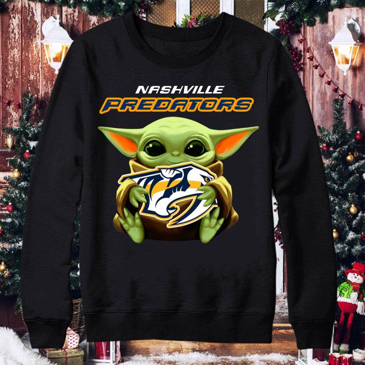 Star Wars Baby Yoda Hug NHL Nashville Predators shirt