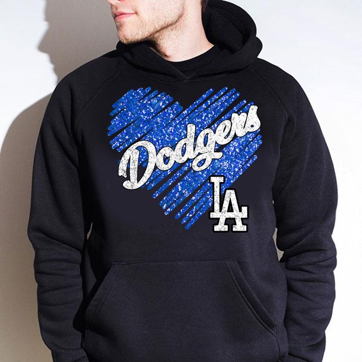 Love Los Angeles Dodgers Heart Glitter shirt