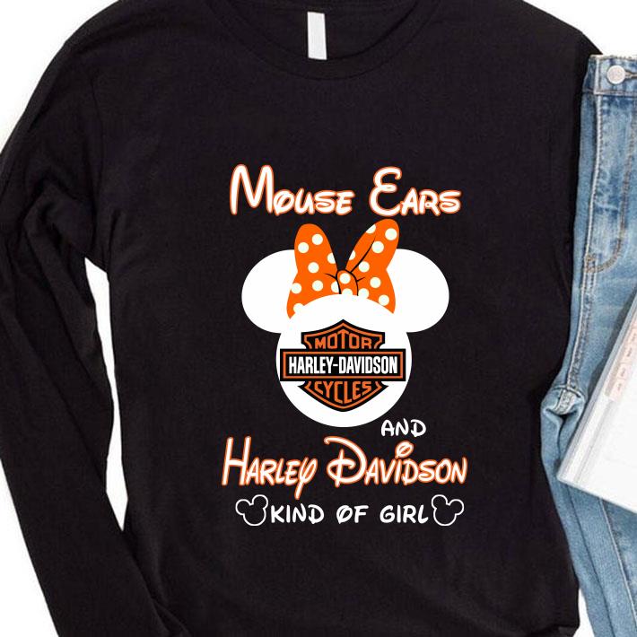Mickey Mouse Cars And Harley Davidson Kind Of Girl shirt