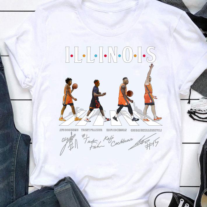 Premium ILLINOIS Abbey Road Signatures shirt 8