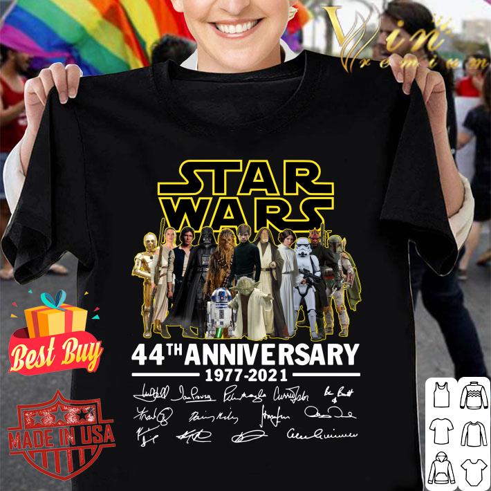 Premium Star Wars 44th anniversary 1977-2021 signatures shirt 8