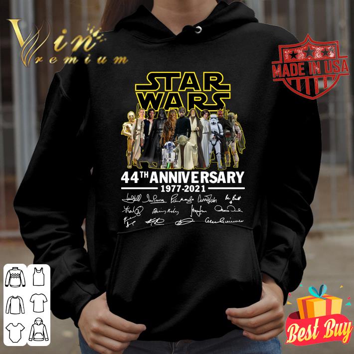 Star Wars 44th anniversary 1977-2021 signatures shirt