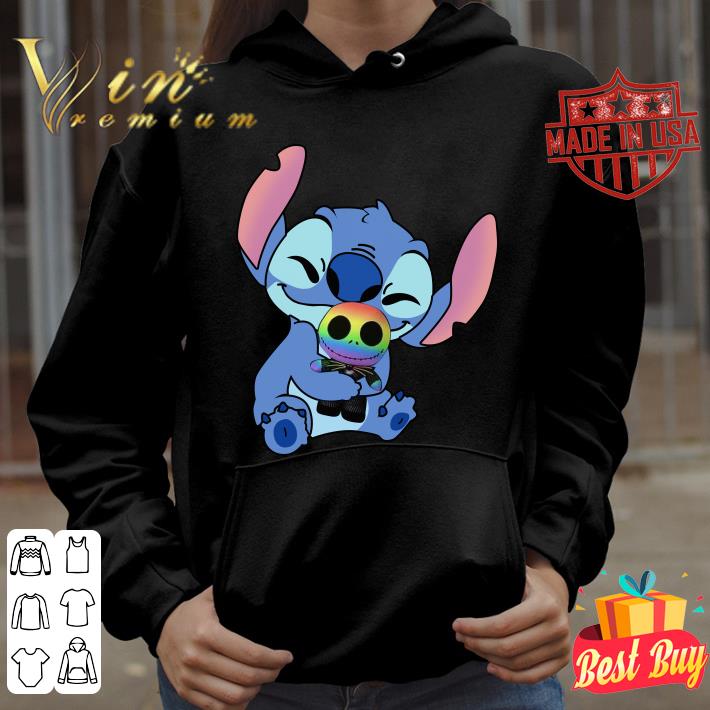 Disney Stitch Hug Jack Skellington Lgbt shirt