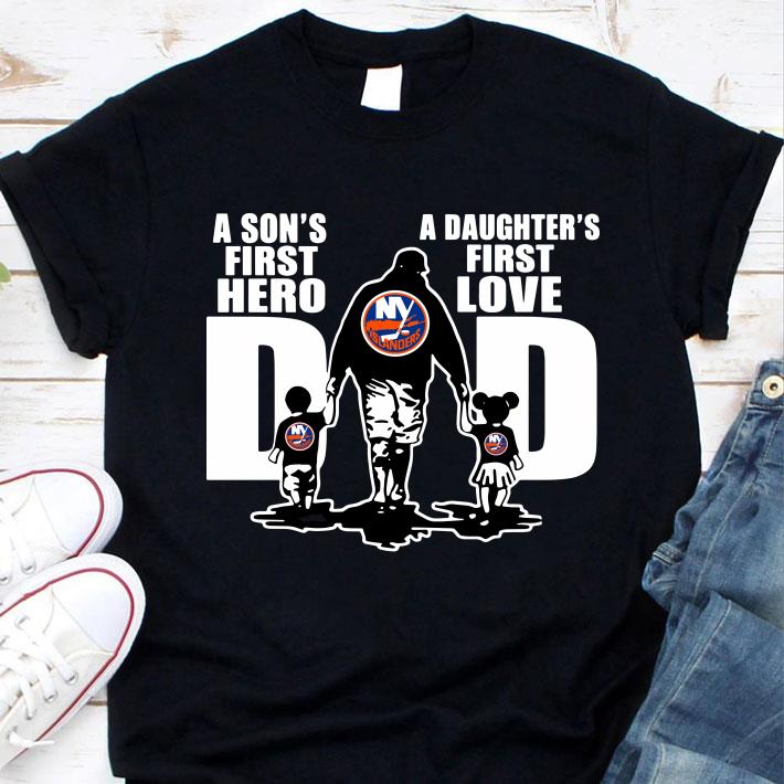 Best New York Islanders Dad A Son's First Hero A Daughter's First Love shirt 8