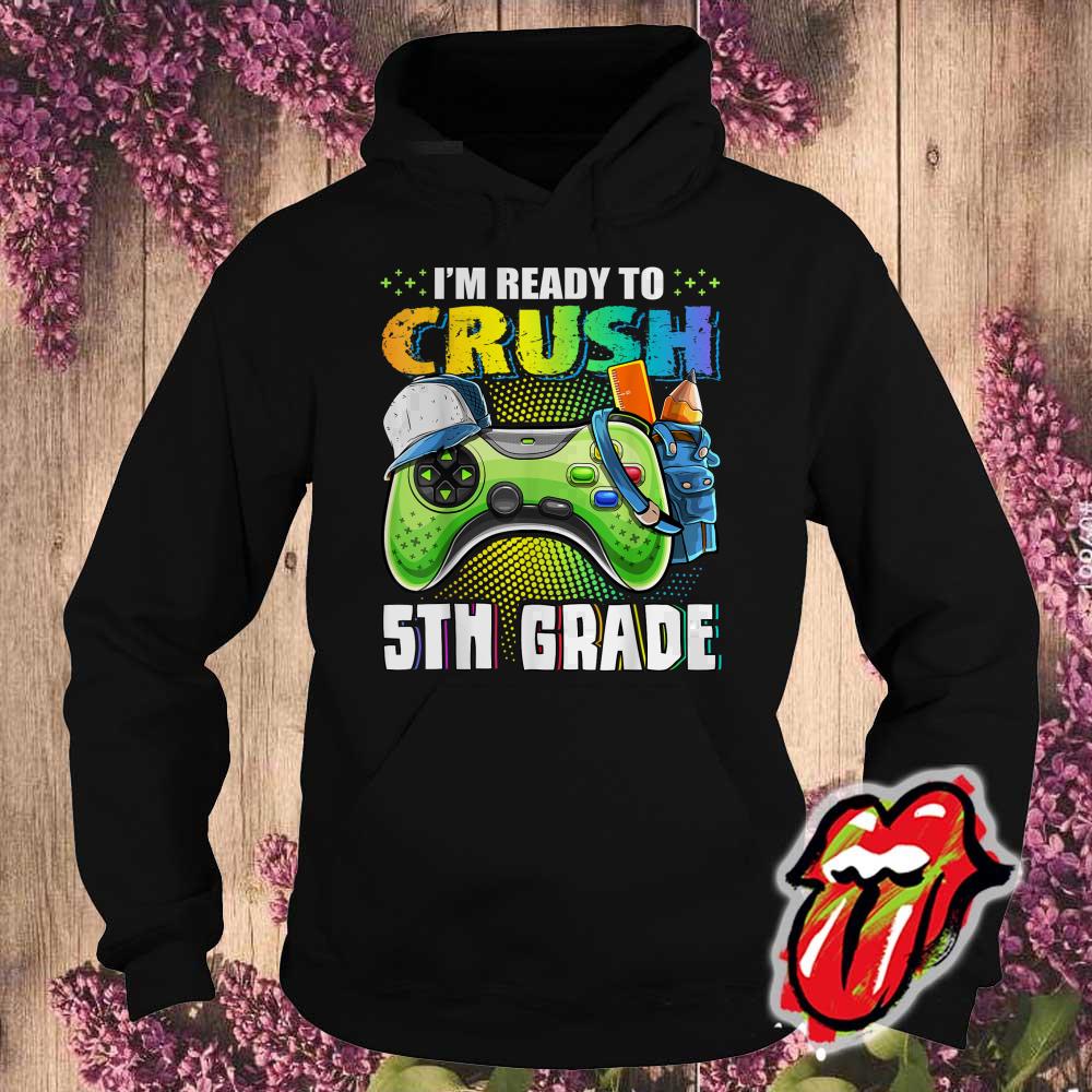 I'm Ready to Crush 5th Grade Back to School Video Game Boys Shirt