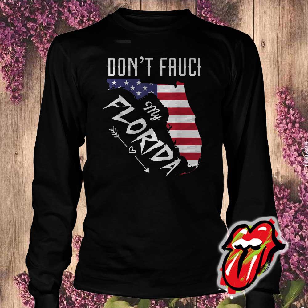 Vintage Don't Fauci My Florida America Patriotic USA Map Shirt