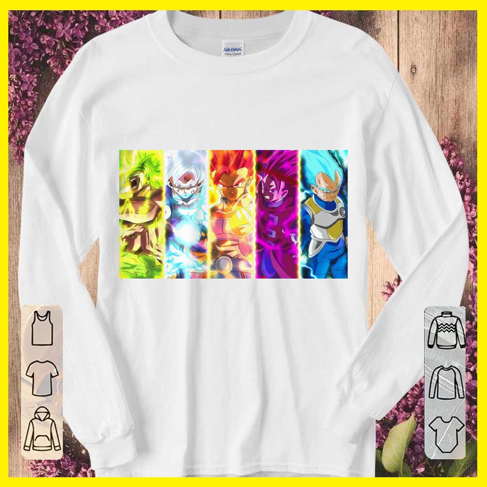 Awesome Super Saiyan Dragon Ball Songoku and Vegeta Full Level Shirt