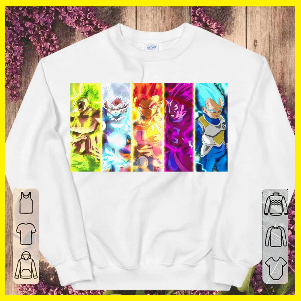 Awesome Super Saiyan Dragon Ball Songoku and Vegeta Full Level Shirt