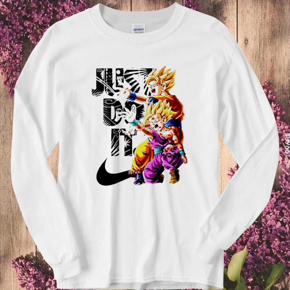 Best Songoku and songohan Nike Just Do It Shirt