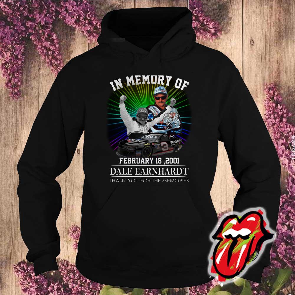 In Memory Of February 18 2021 Dale Earnhardt Thank You For The Memories Shirt