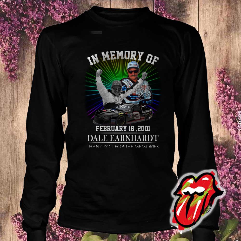 In Memory Of February 18 2021 Dale Earnhardt Thank You For The Memories Shirt