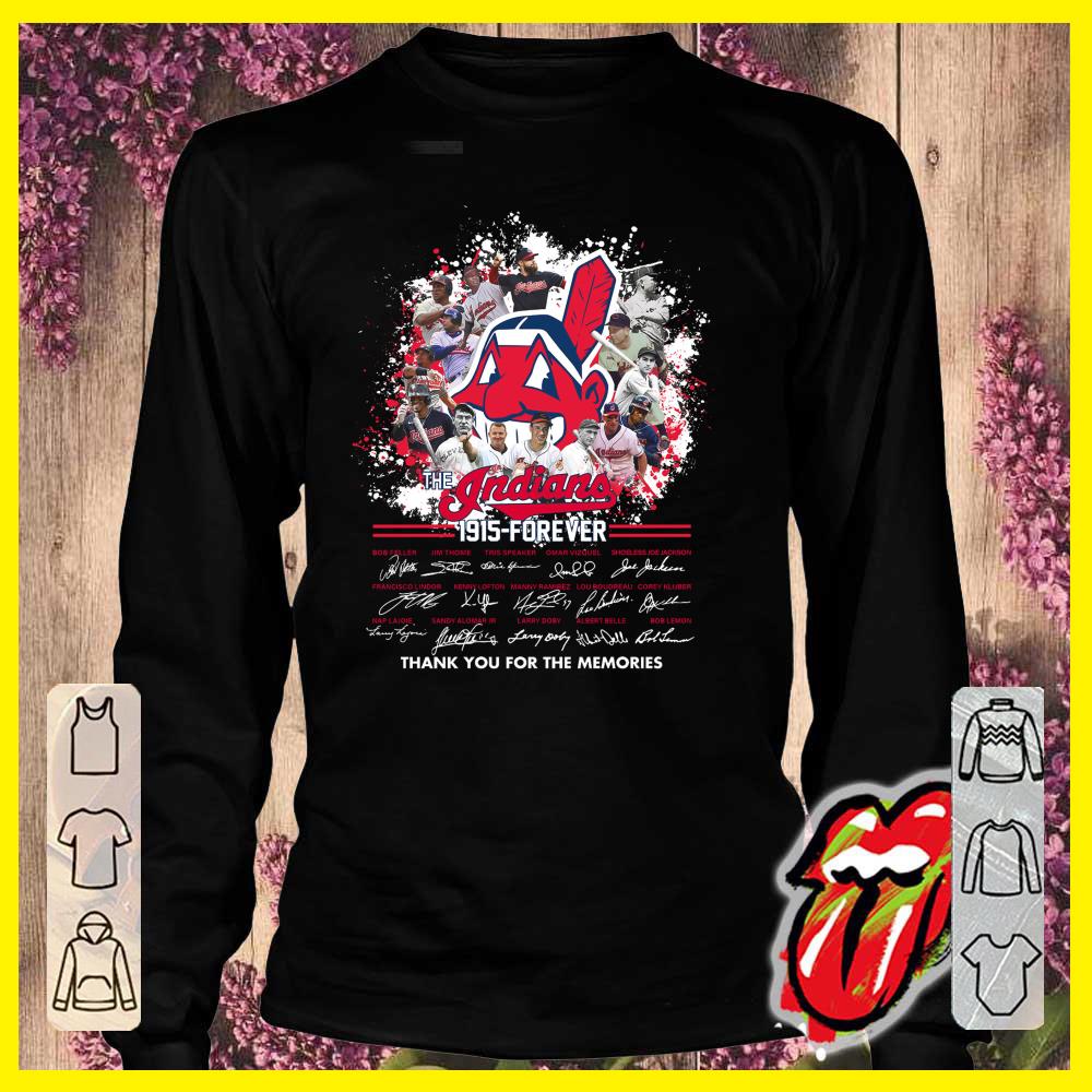 Original The Indians 1915 Forever Thank You For The Memories Shirt