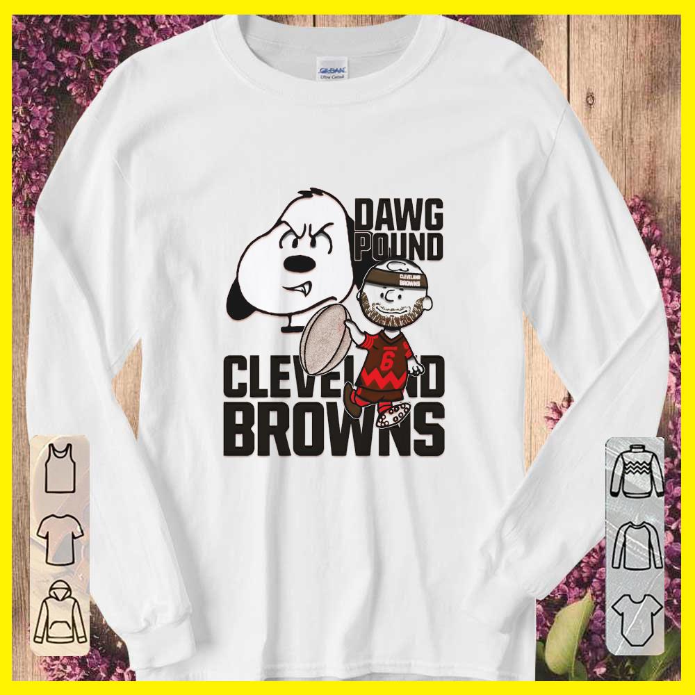 Original snoopy Dawg Pound Cleveland Browns 6 shirt