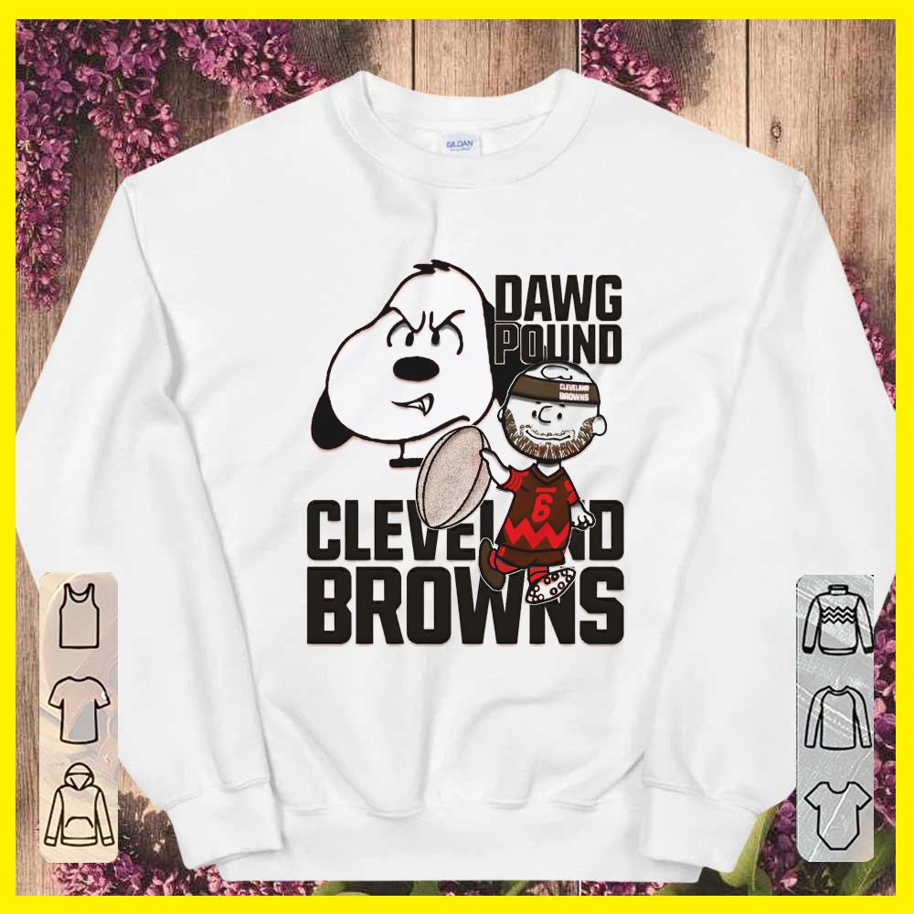 Original snoopy Dawg Pound Cleveland Browns 6 shirt
