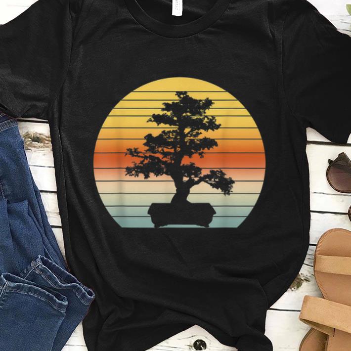 Bonsai Tree Vintage Japanese Bonsai Tree Sunset shirt