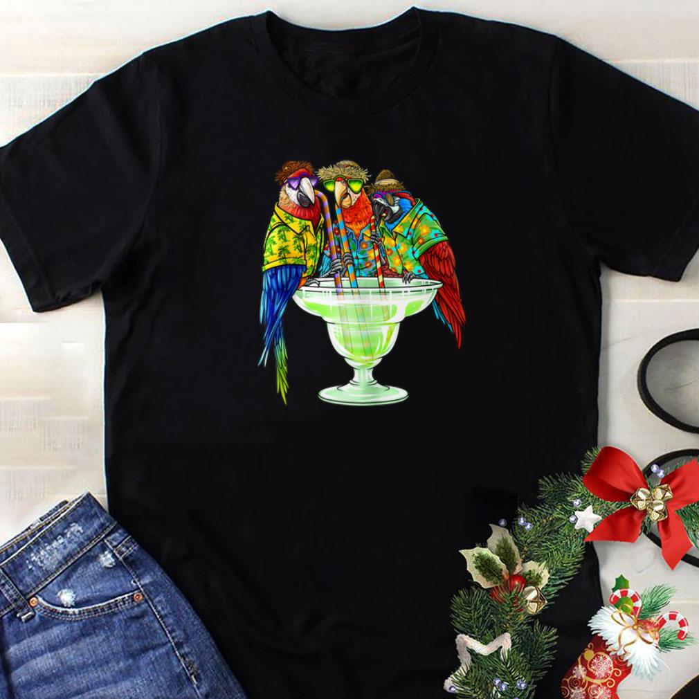 Parrots Drinking Margarita Hawaiin sweater