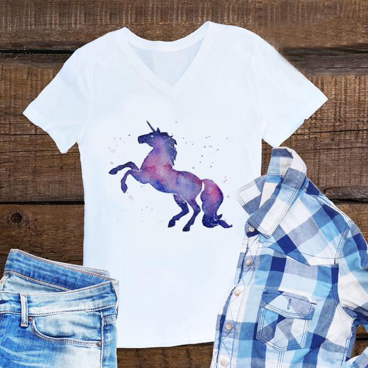 Awesome Galaxy Unicorn Watercolor shirt