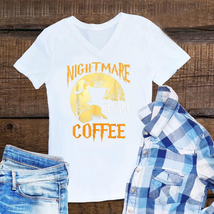 Awesome Nightmare Before Coffee Moon Halloween shirt