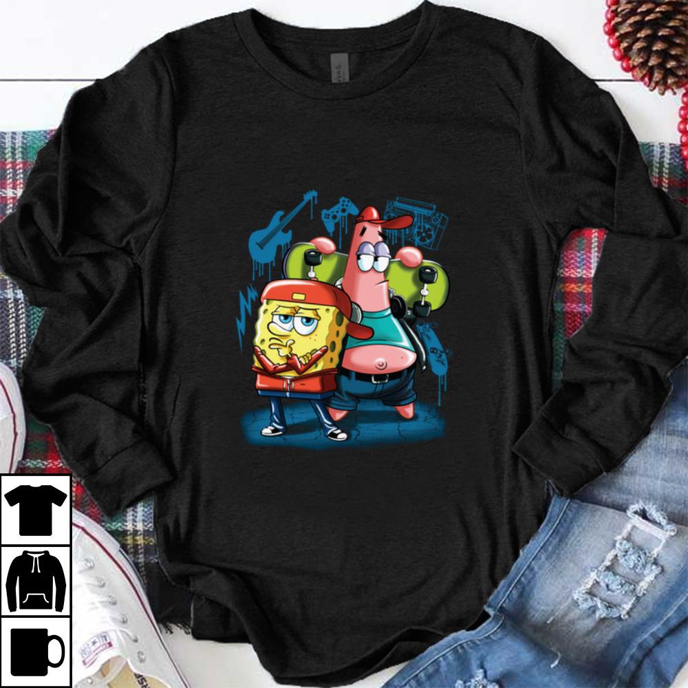 Awesome Punk Rock Spongebob With Patrick Star Pullover Street Style shirt
