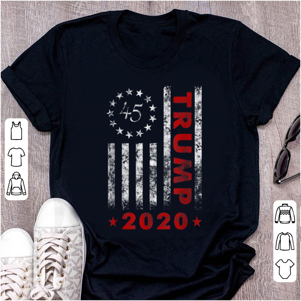 Awesome Trump 2020 Betsy Ross Flag 13 Star 45 shirt