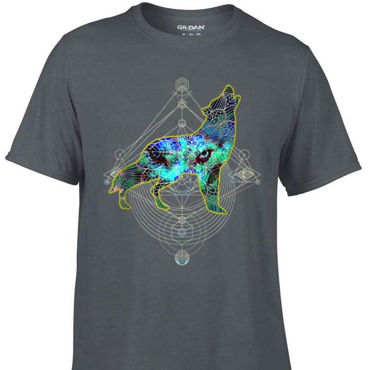 Awesome Wolf Eye Geometric Mandala Pattern shirt
