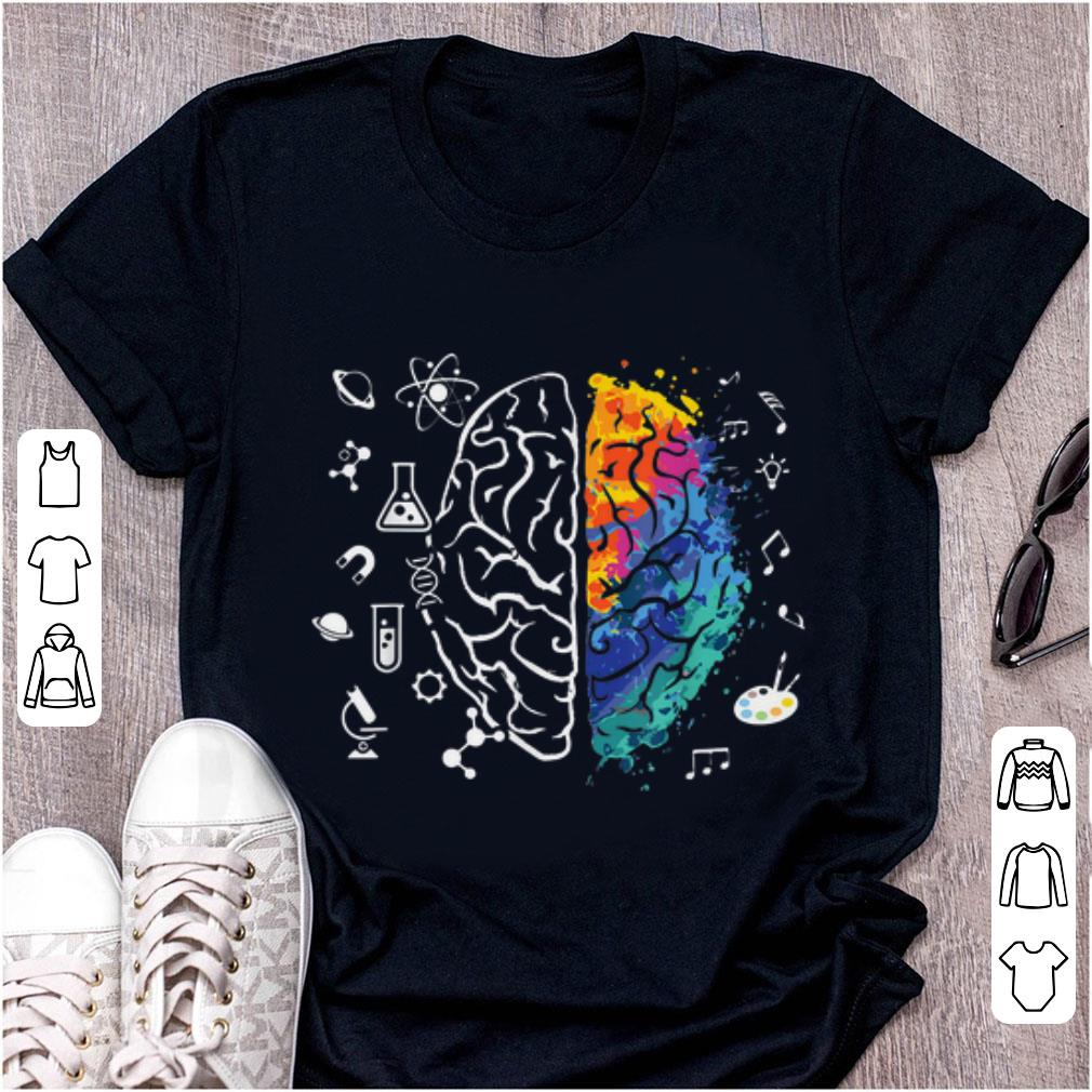 Hot Colorful Brain Science And Art shirt