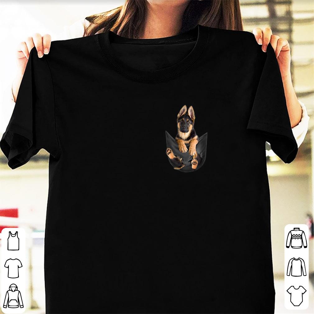 Hot German Shepherd In Pocket Dog Lover shirt