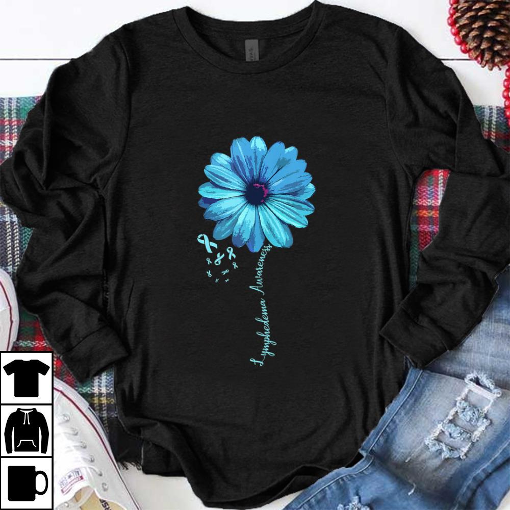 Hot Lymphedema Awareness Floral Ribbon
