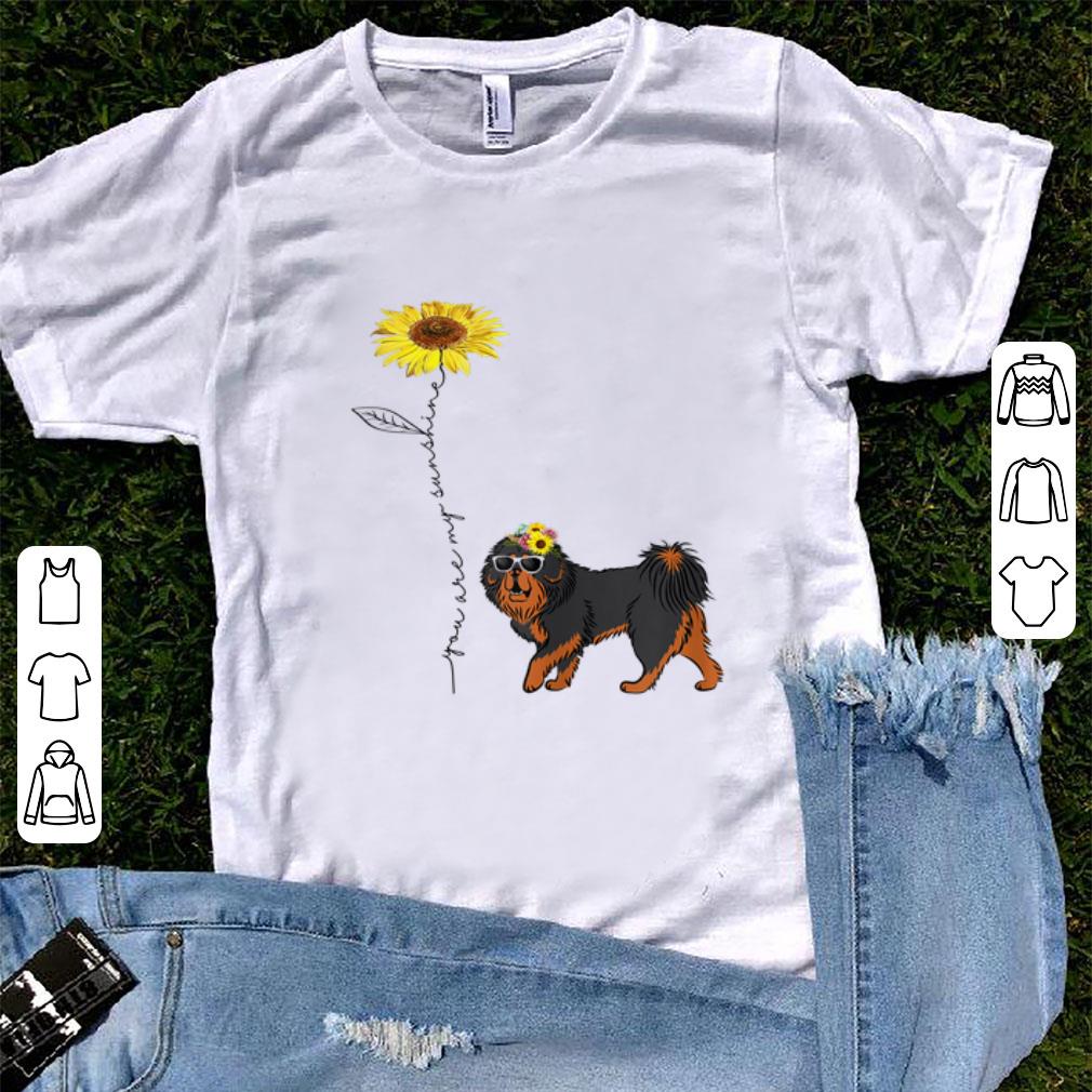 Hot Sunflower You Are My Sunshine Tibetan Mastiff shirt