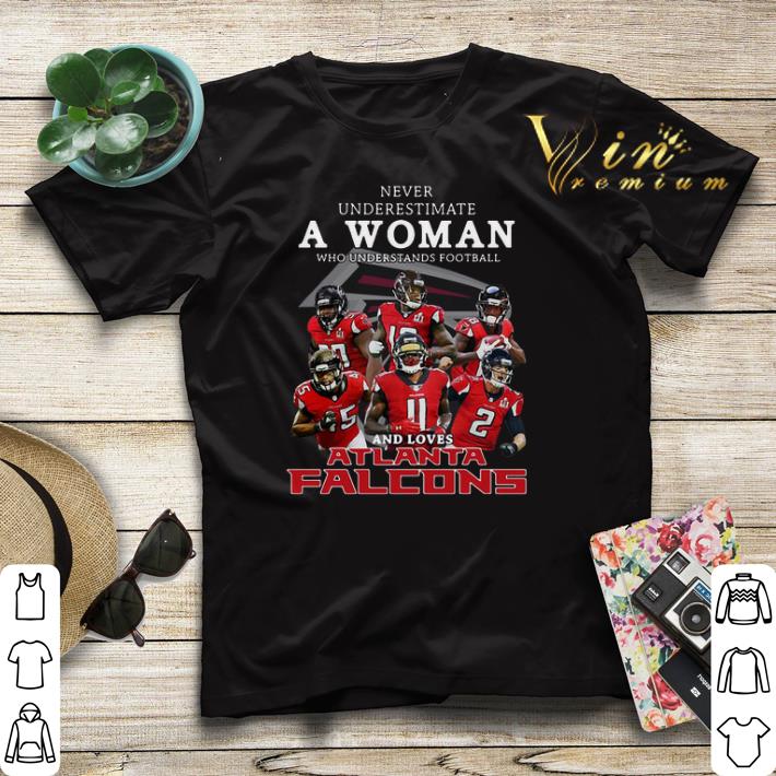 Never underestimate a woman and loves Atlanta Falcons shirt sweater