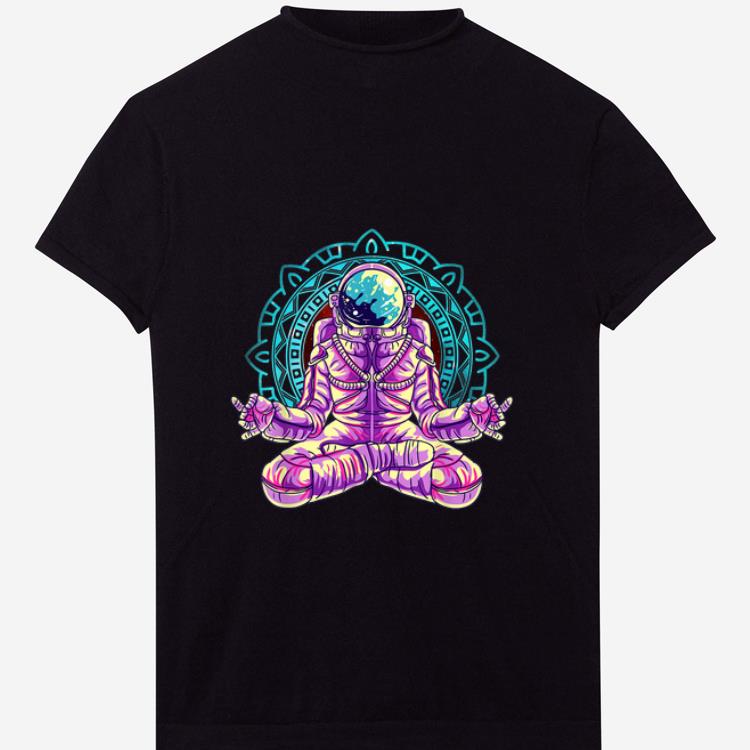Nice Astronaut Yoga Lotus Pose Meditation shirt