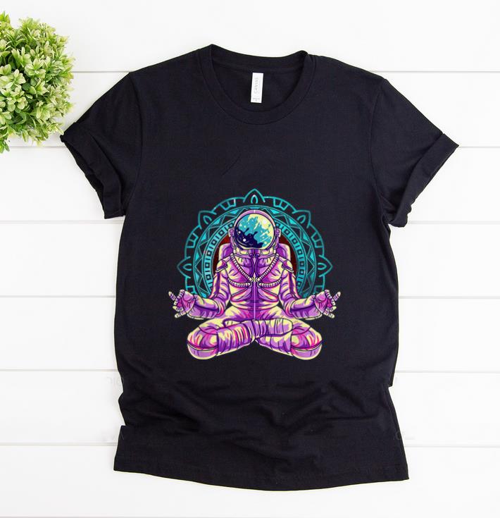 Nice Astronaut Yoga Lotus Pose Meditation shirt