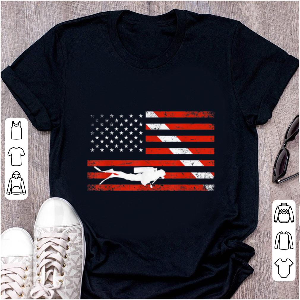 Nice Diver Down American Flag shirt