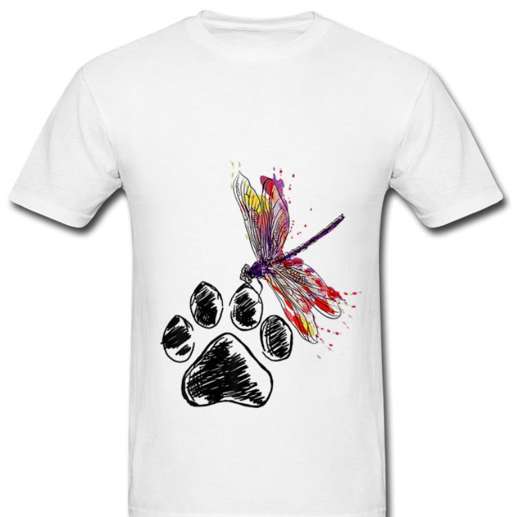 Nice Dragonfly Dog Paw Color shirt