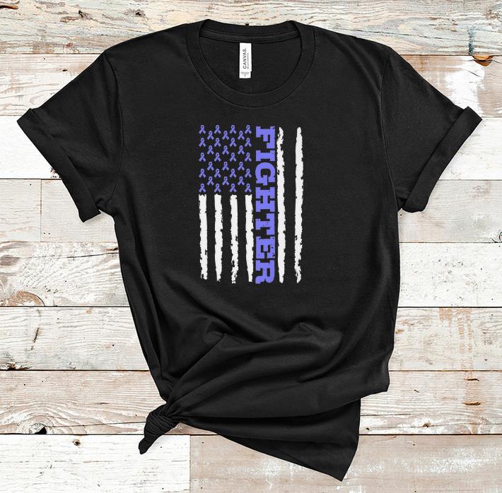 Nice Fighter Cancer Awareness American Flag shirt