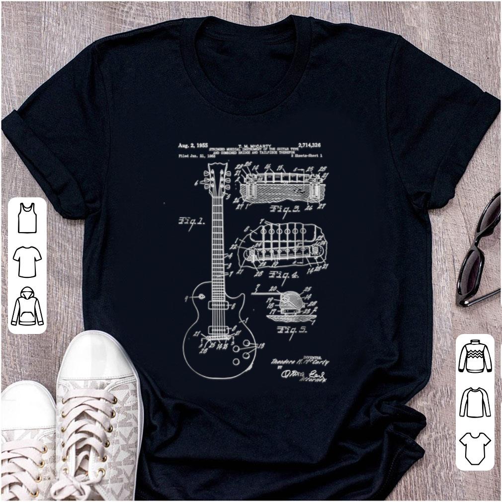 Nice Guitar Patent Print 1955 shirt