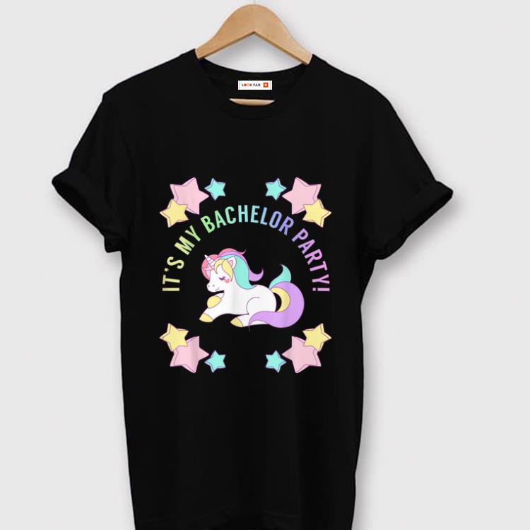 Nice It's My bachelor Party Unicorn shirt
