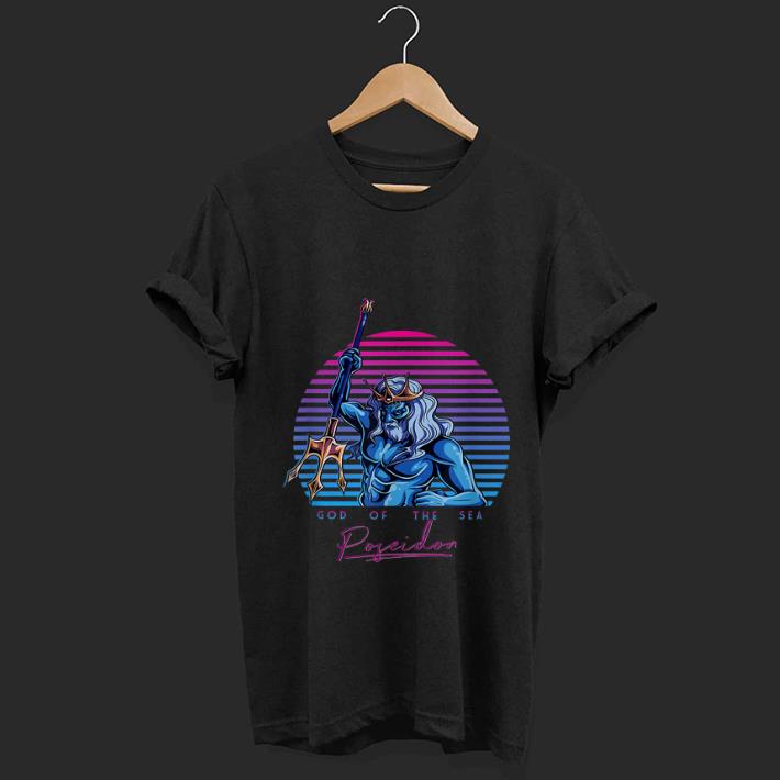 Nice Retro God Of The Sea Poseidon Greek Mythology shirt