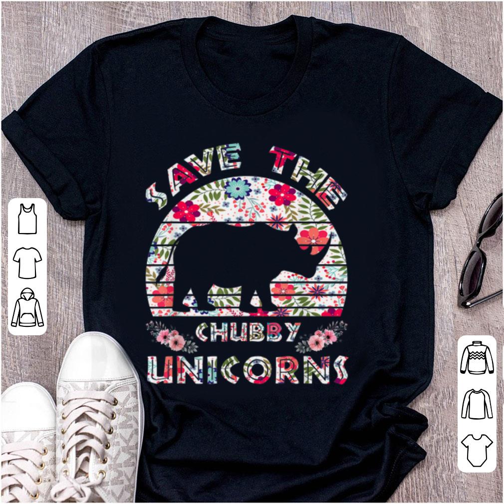 Nice Save The Chubby Unicorns Floral shirt