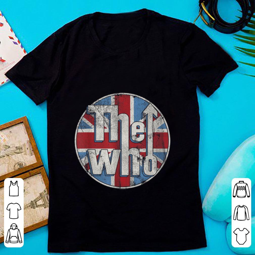 Nice The Who Union Jack Circle Logo shirt