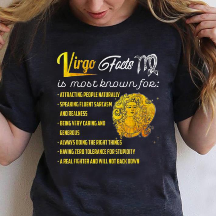Nice Virgo Facts Is Most Know For Attracting People Naturally shirt