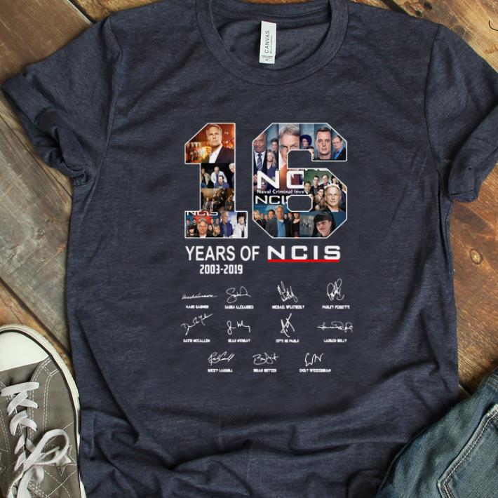 Official 16 Years Of NCIS Signature shirt