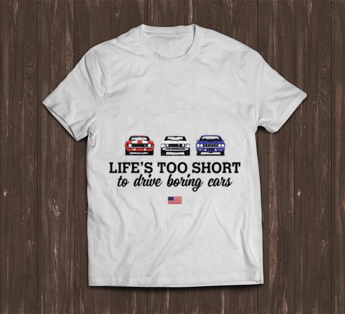 Official 1970 Plymouth Road Runner Life Too Short To Drive Boring Cars American Flag shirt
