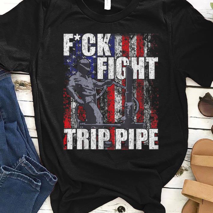Official Fuck Fight Trip Pipe American Flag shirt