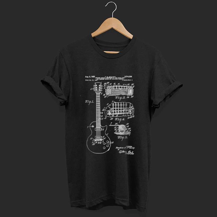 Official Guitar Patent Print 1955 shirt