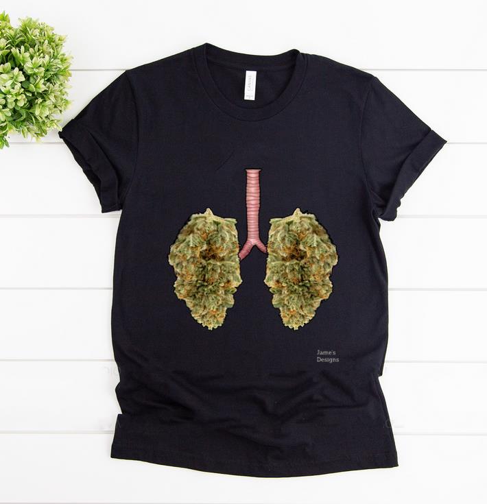 Official Lungs Marijuana Cannabis Buds shirt
